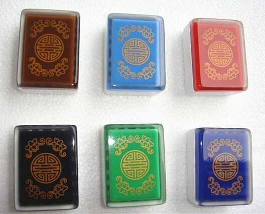 Crystal Chinese Mahjong Tiles